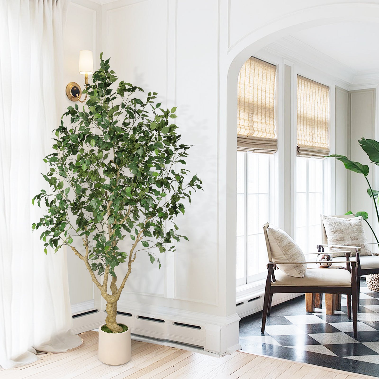 faux ficus tree